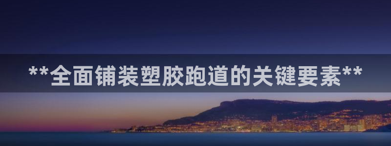 红足一1世皇冠登录:**全面铺装塑胶跑道的关键要素**