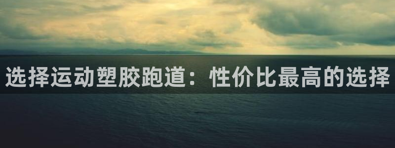 红足一1世皇冠地址：选择运动塑胶跑道：性价比最高的选择