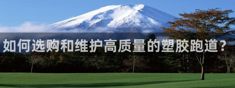 红足一1世手机版赛果:如何选购和维护高质量的塑胶跑道?